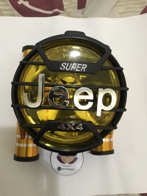 Lampu jeep plus breket pesek cnc variasi rx king megapro fu dll