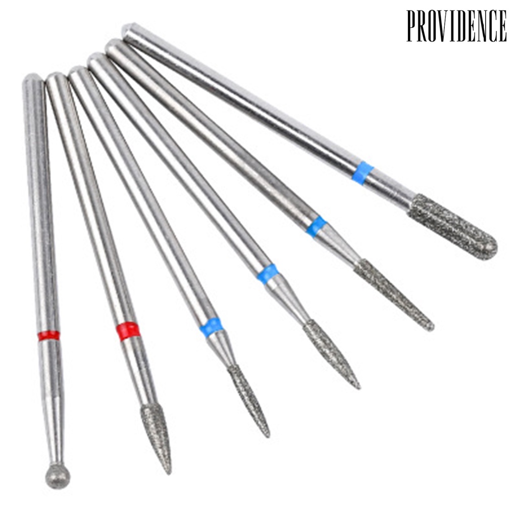 Providence 6Pcs Emery Rotary Nail Art Drill Bits Manicure Pedicure Gel Polish Removal Tool