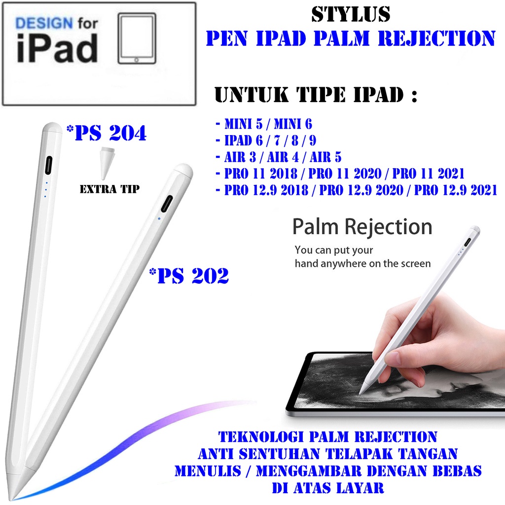 GoodCase - Capacitive Stylus Pen Pencil Smartphone Tablet iPhone iPad Pen Palm Rejection