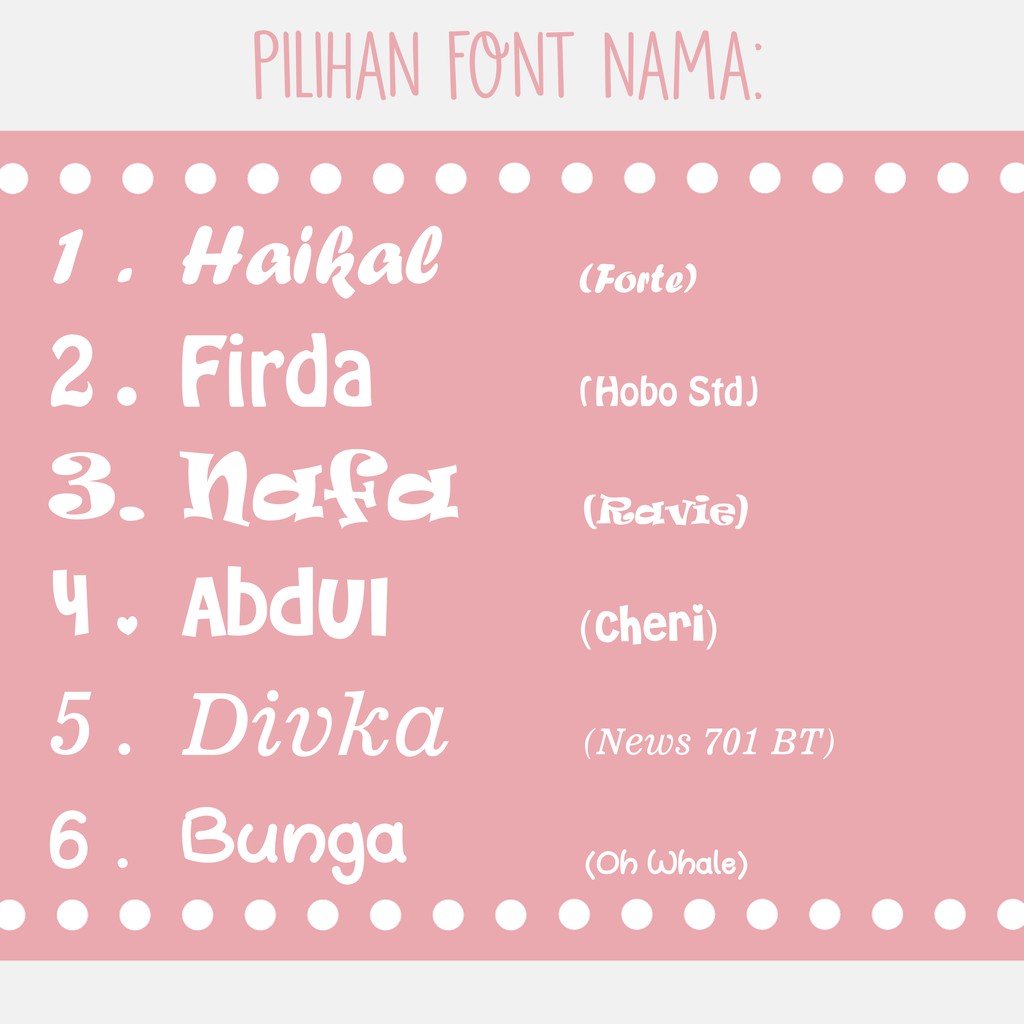 CUSTOM LOGO DAN NAMA