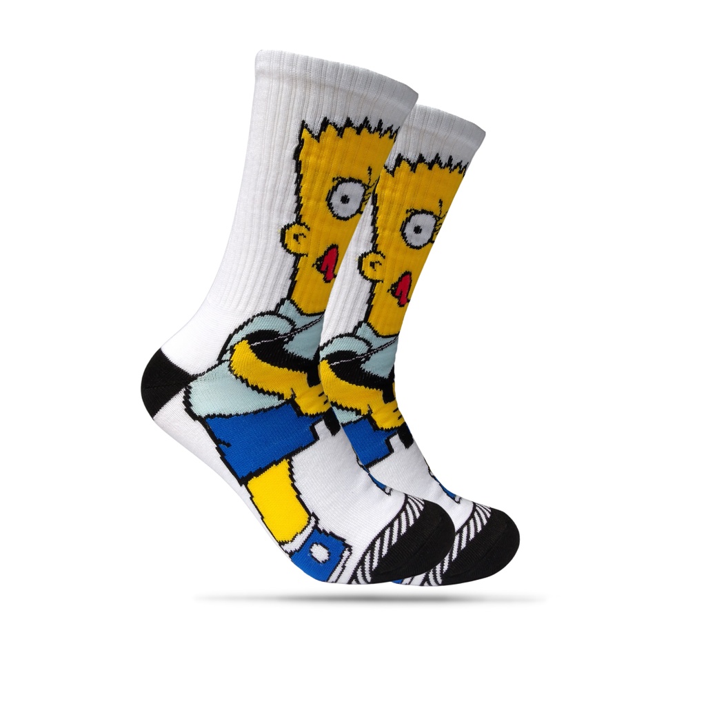 Kaos Kaki Oldschool - Kaos Kaki Skate - Kaos Kaki Motif Simpson Besar - The Muds Official