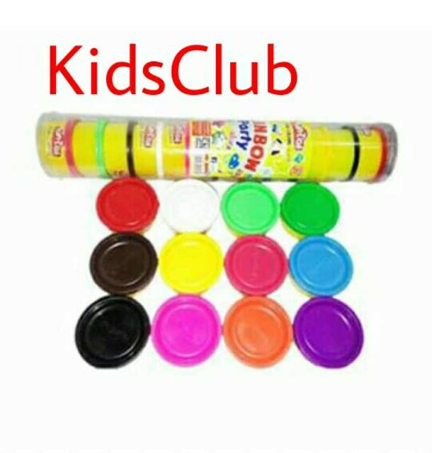 Fun-Doh Reffil Colors  4,6,10,12 / Fun-Doh Isi Lilin Mainan