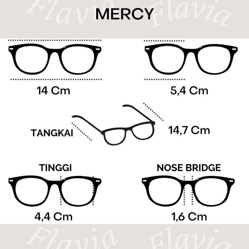 Flavia Eyewear - Kacamata Mercy (custom minus, photochromic, blueray, bluechromic dan photobrown)