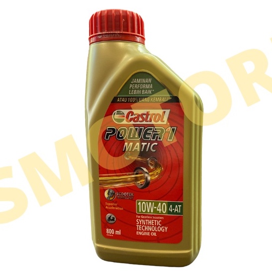 Jual Oli Mesin Motor Castrol Power1 Matic 4T 10W40 API SN JASO MB ...