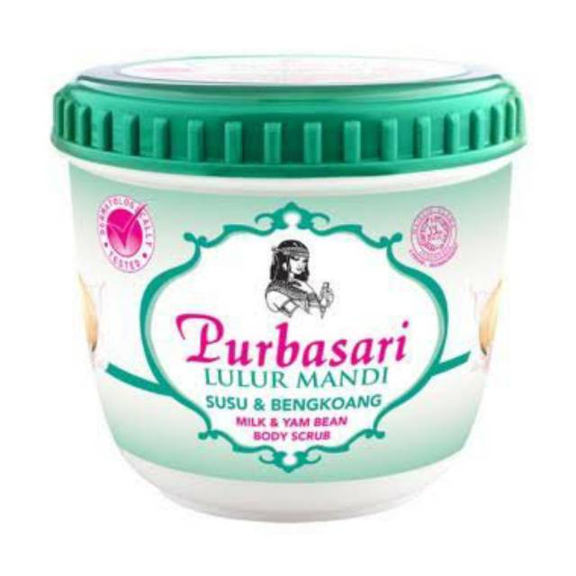 PURBASARI LULUR MANDI 235Gr WHITENING, GREEN TEA, BENGKOANG, MUTIARA, SUSU BENGKOANG