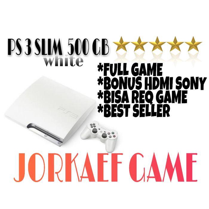 PS3 / PS 3 SLIM PUTIH CFW 500GB SERI 25XXX JAPAN