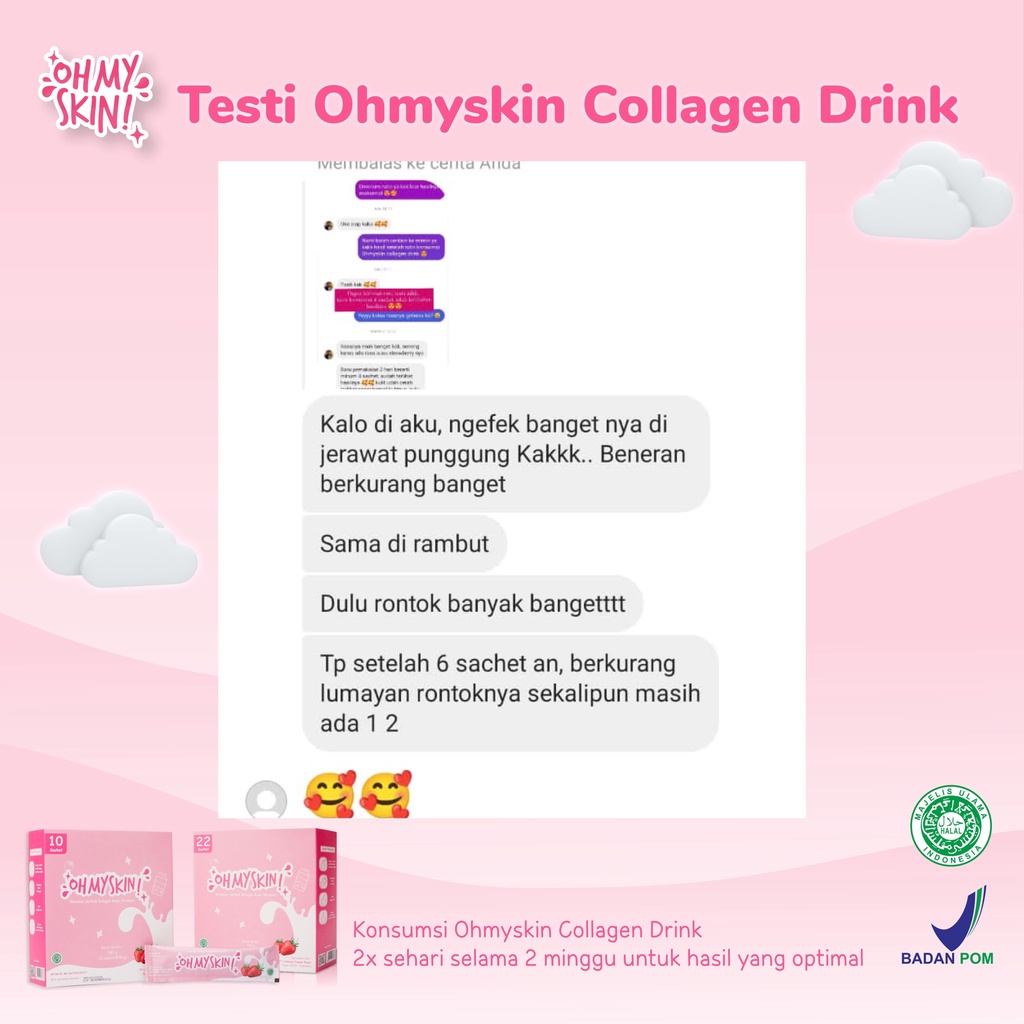 Oh My Skin! Collagen Beauty Drink BPOM / Collagen Drink Minuman Kesehatan mencerahkan kulit-7