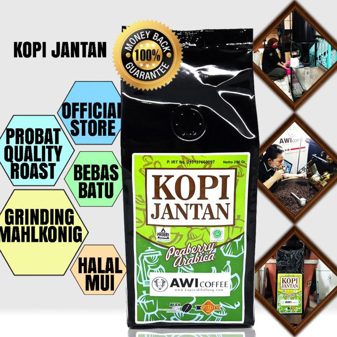 

Awi Coffee Jantan Peaberry 250gr Bubuk|Coffee|Arabica|Kopi Lanang - BIJI