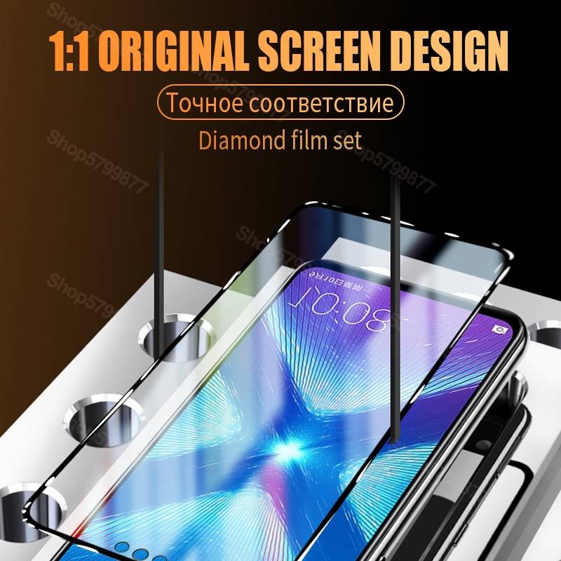 100D Protective Glass For Huawei Honor 8X 8A 8C 8S Tempered Screen Protector On Honor 9X 9A 9C 9S 9i 10i 20i 20S Play Glass Film