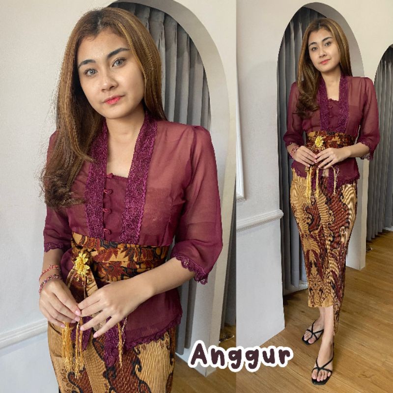 kebaya yoryu bordir list lonceng