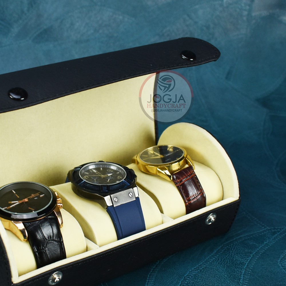 Traveller Watch Case Tube / Tempat Jam Tangan / Box Jam Tangan Tabung