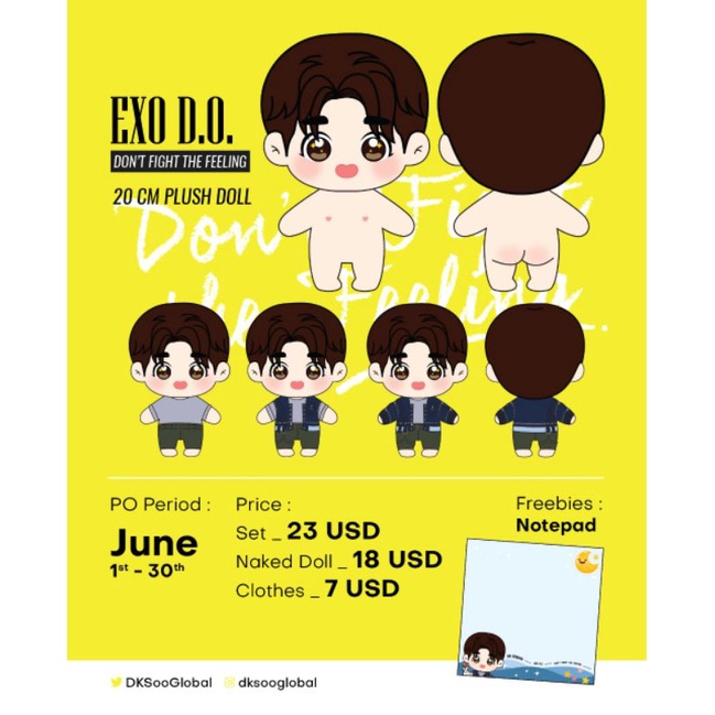 [PRE ORDER] D.O. DO KYUNGSOO EXO DOLL