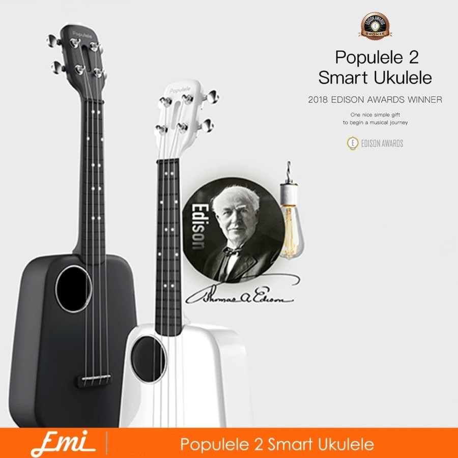 Populele 2 23 Inch USB Smart Ukulele APP Control By EMI