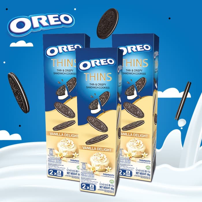 

[Triple Pack] Oreo Thins Vanilla Delight 95 gr