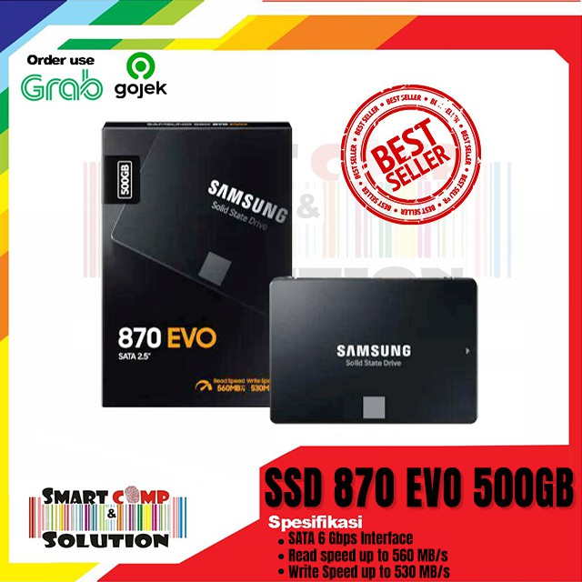 SSD Samsung EVO 870 500GB SATA 2.5&quot; Original - SSD PC Laptop Mini PC