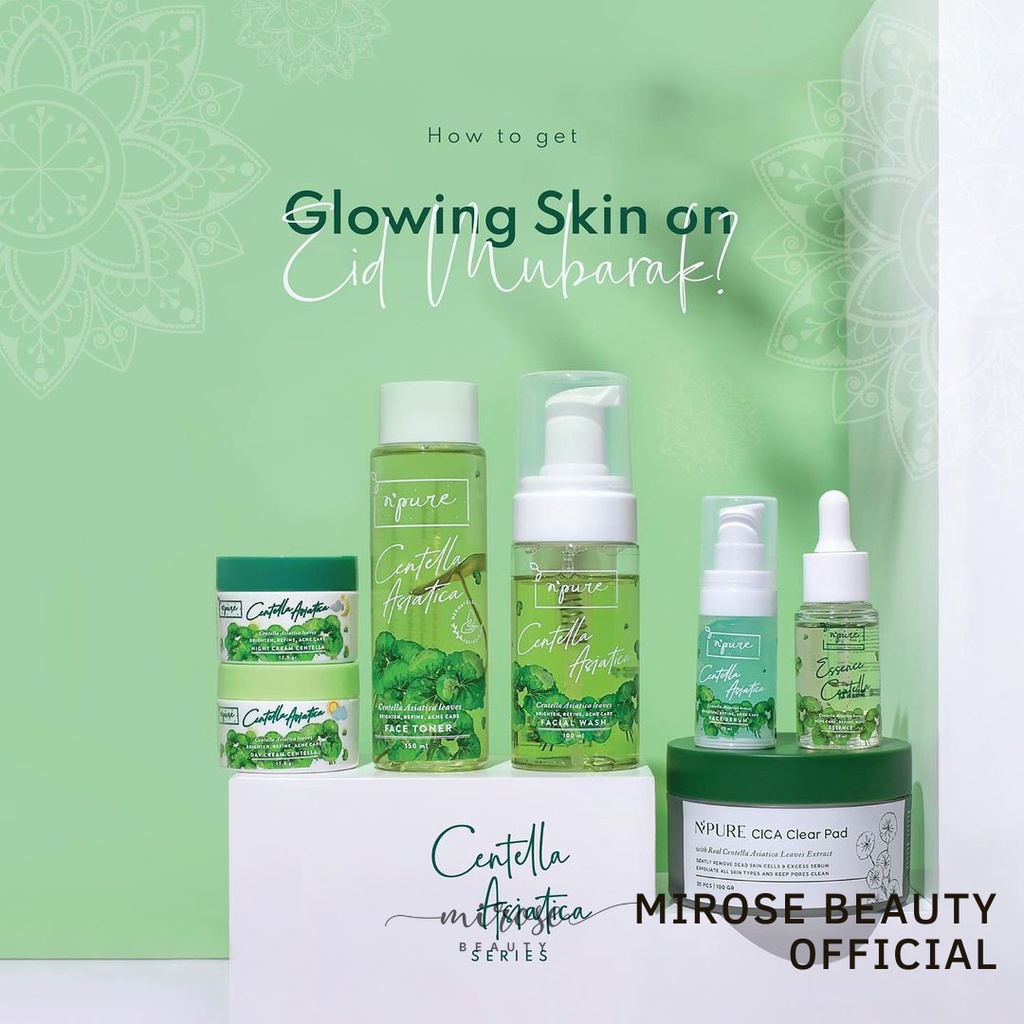 NPURE FACE TONER, ESSENCE, CLAY MASK, FACE WASH, CLEAR PAD Centella Asiatica (Cica Series)