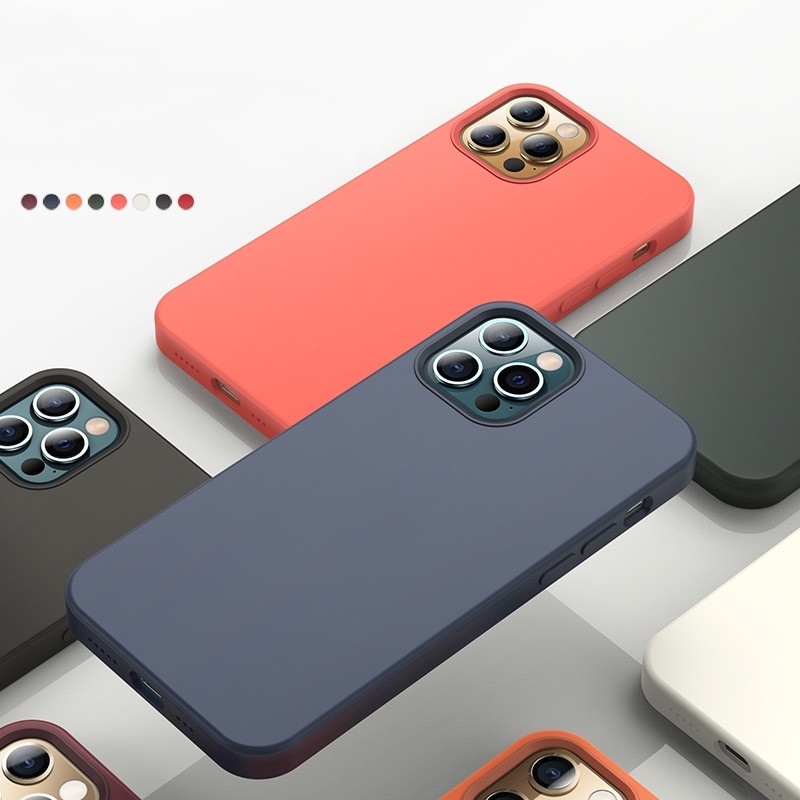 Casing Silikon Magnetik Wireless Charging Untuk IPhone 12 13 Pro Max