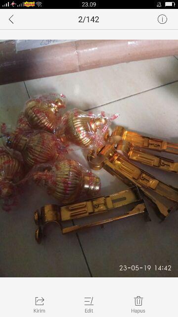 ( 2 Meter Dan 1,5 Meter) Rel / Reil /rollet / Reil Bulat /batang Soka Gorden