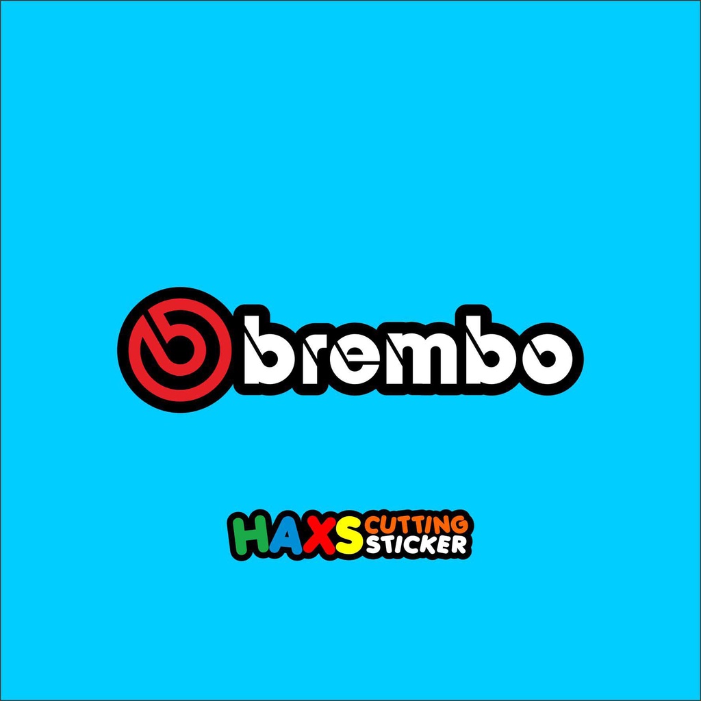 Cutting Sticker Brembo rem brake 10 CM x 2.7 CM