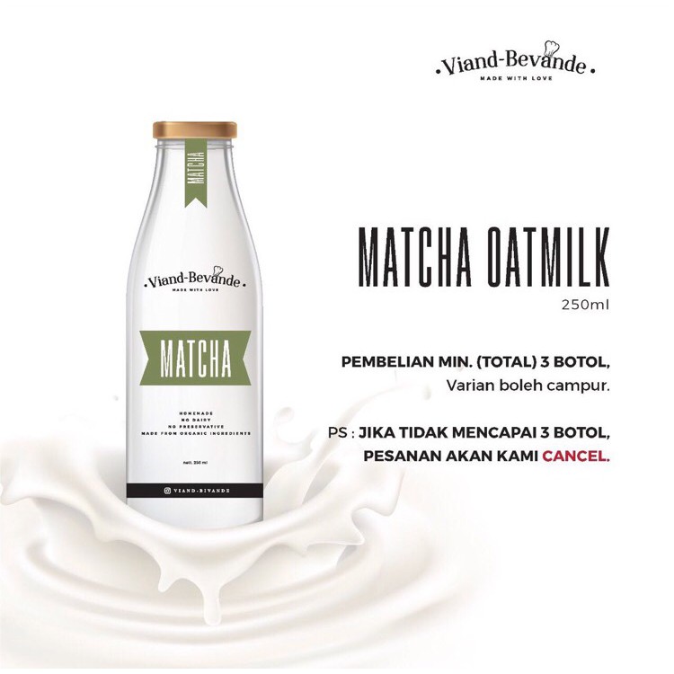 

Matcha Oatmilk 250 ml (Green Tea)