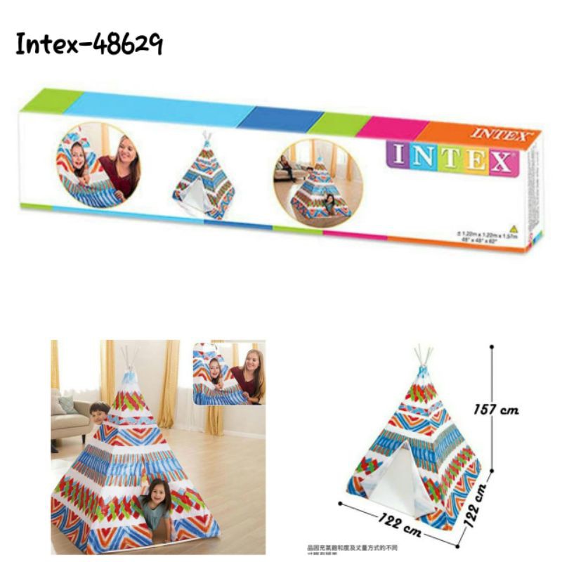 Indian Tent Teepee Tent Intex 48629 Mainan Anak Tenda