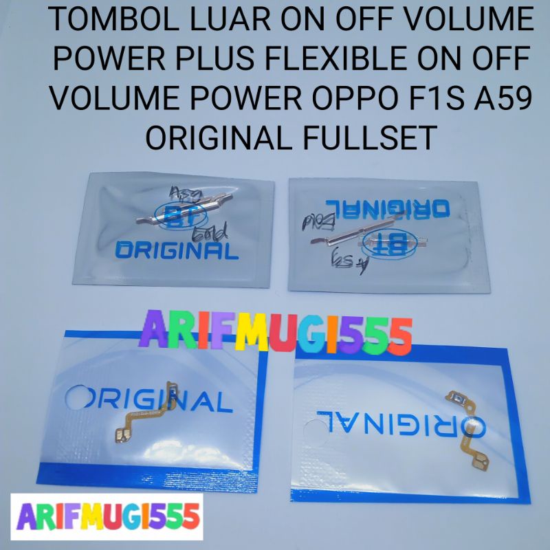 FLEXIBLE ON OFF VOLUME POWER PLUS TOMBOL LUAR ON OFF VOLUME POWER FULSET OPPO F1S A59 ORIGINAL