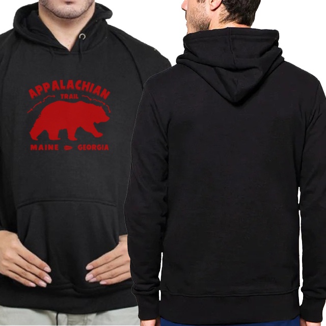 Jaket Hoodie Appalachian Trail Mountains Hiking Hiker Maine Georgia  Hoodie Jumper Bahan Cotton Flee