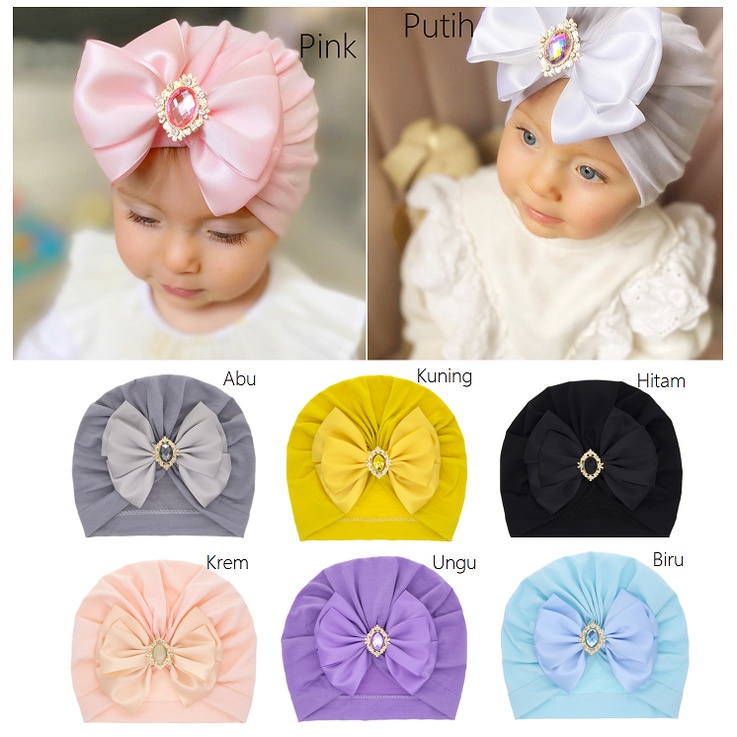 Turban Bayi Anak / Topi Turban Bayi / Turban Anak Perempuan