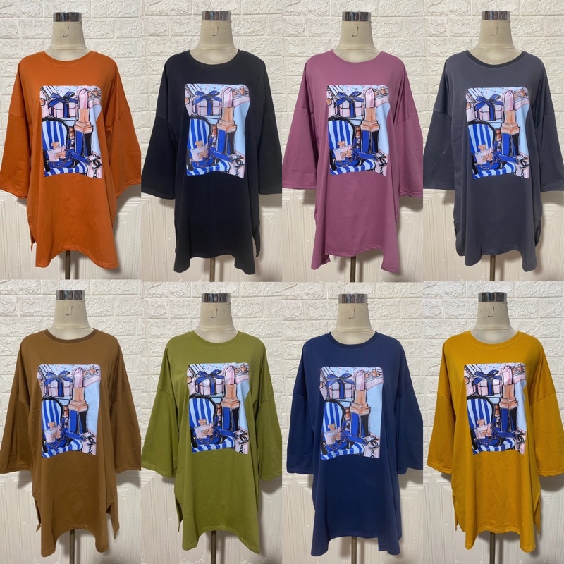 KAOS OVERSIZED JUMBO MOTIF PRINTING DTF GAMBAR GIRL MUSLIMAH COTTON COMBED 30S BIGSIZE XXL MURAH GROSIR MODELLANO