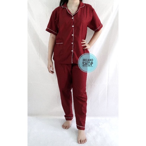 PIYAMA DEWASA BTS / BT21 HP/CP/PP-CP EMBOS MAROON