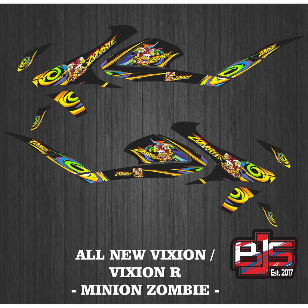 [COD] Stiker Sticker Striping all New Vixion Vixion r Vixion 2018 New minion zombie