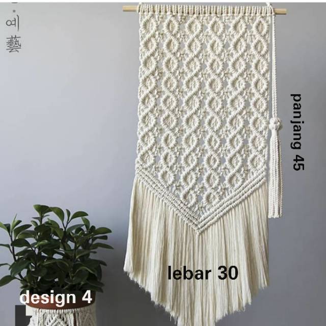 Hiasan dinding macrame wall hangin cotton rope