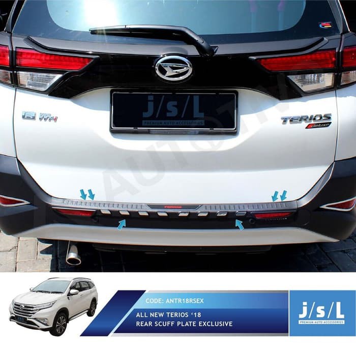Aksesoris Fariasi Tambahan JSL Sillplate Belakang All New Terios 2018 Model Exclusive