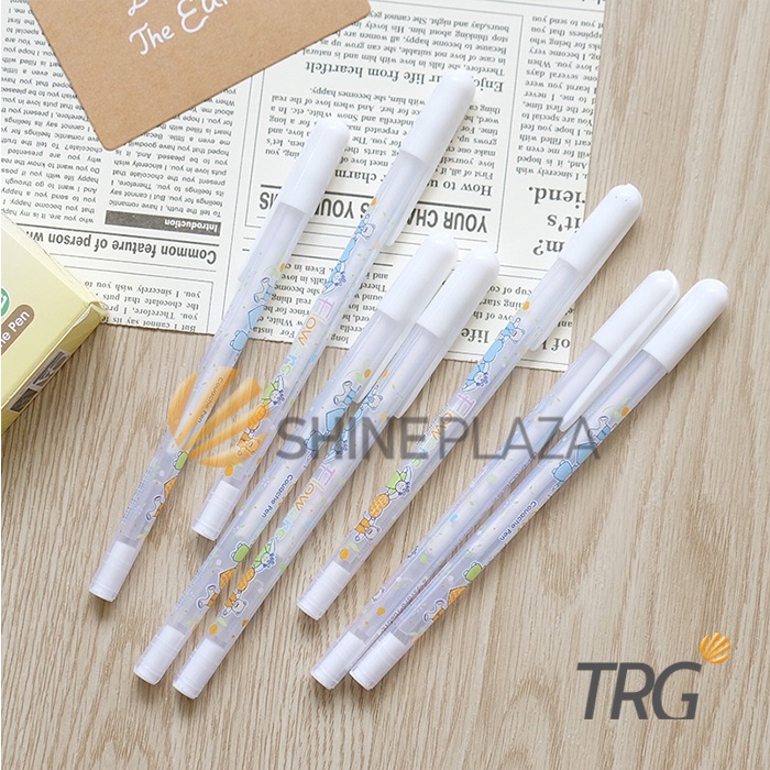 

Pulpen Bolpen Gel Putih 0.8mm TRG - Flower White Gel Ink Pen 0,8 mm