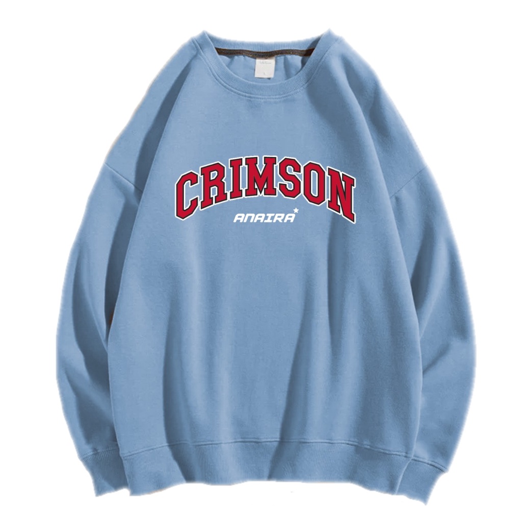 CRIMSON SWEATER CREWNECK Size M-XXL ANAIRA