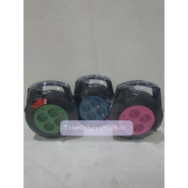 Kabel Roll/Stop Kontak/Kabel Box DX-10 DX10 + Lampu Indikator Dexta