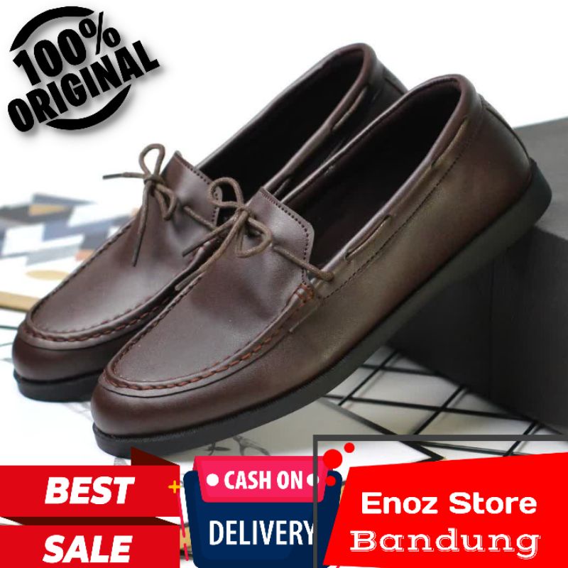 ENOZ GOGO - Sepatu slip on pria original kasual peria keren trendy formal kondangan elegant distro kualitas bagus