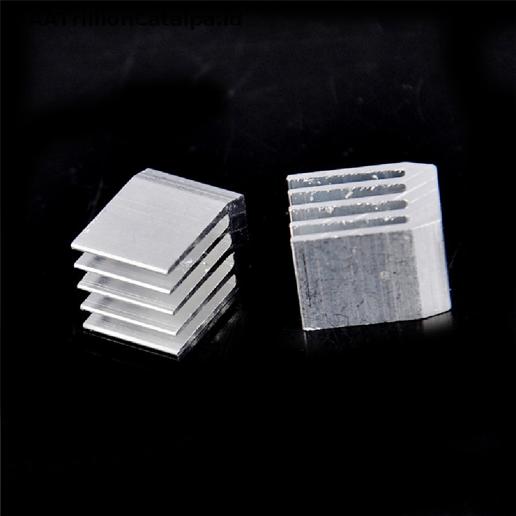 10pcs Radiator Heatsink Pendingin Bahan Aluminum Ukuran 9x9 X 12mm