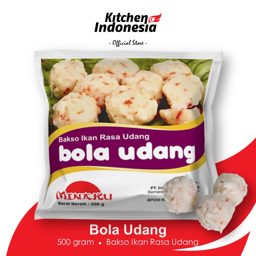 Jual Minaku Bola Udang 500 Gr Bakso Ikan Kitchen Of Indonesia