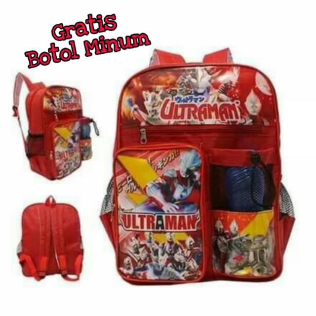 Tas Sekolah Ultraman Gratis Botol Minum