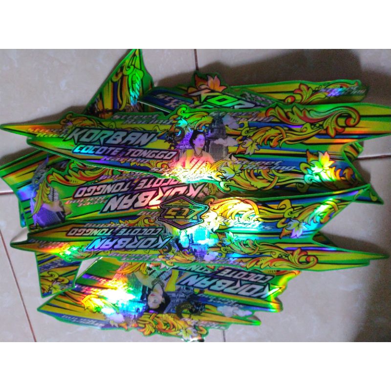 STRIPING HOLOGRAM BATIK VIXION OLD BODI HIJAU SUPERKILAP