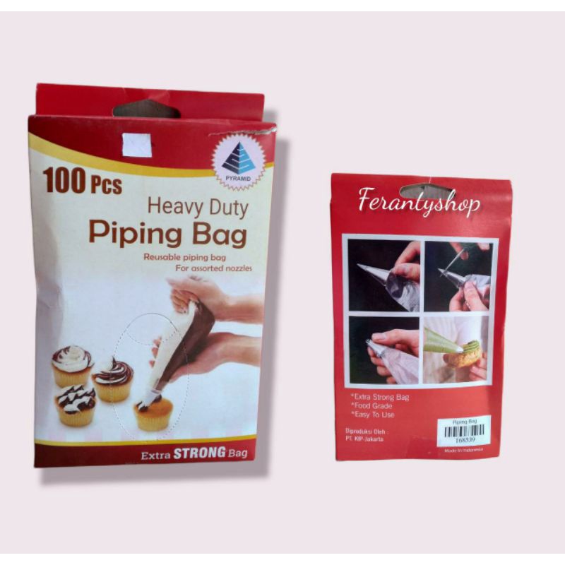 Plastik piping bag ukuran besar isi 100 pcs extra strong bag