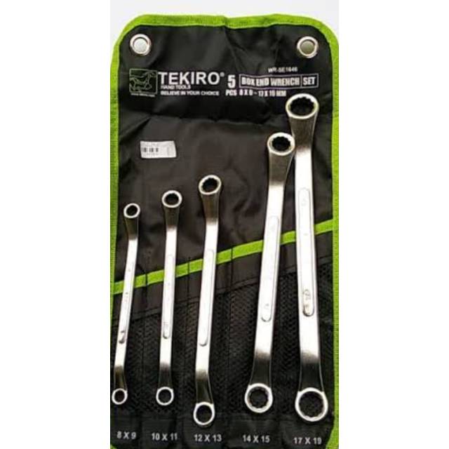 TEKIRO Kunci Ring Set 5 PCs (8-19mm)