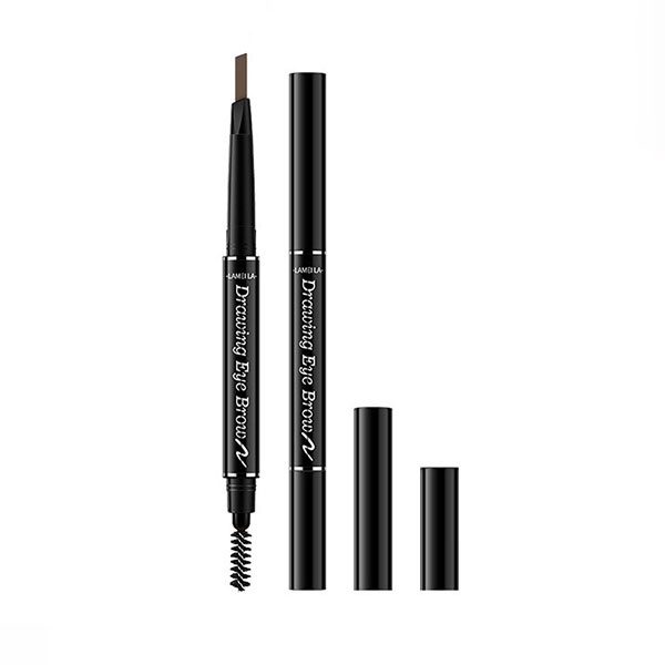 Lameila Eyebrow Pencil Drawing Eye Brow 2 In 1 / Double Head Eye Brow Pencil / Pensil Alis Putar Waterproof / TV-24