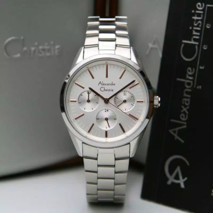 Jam tangan wanita Alexandre Christie AC 2890 AC 2890 silver Original