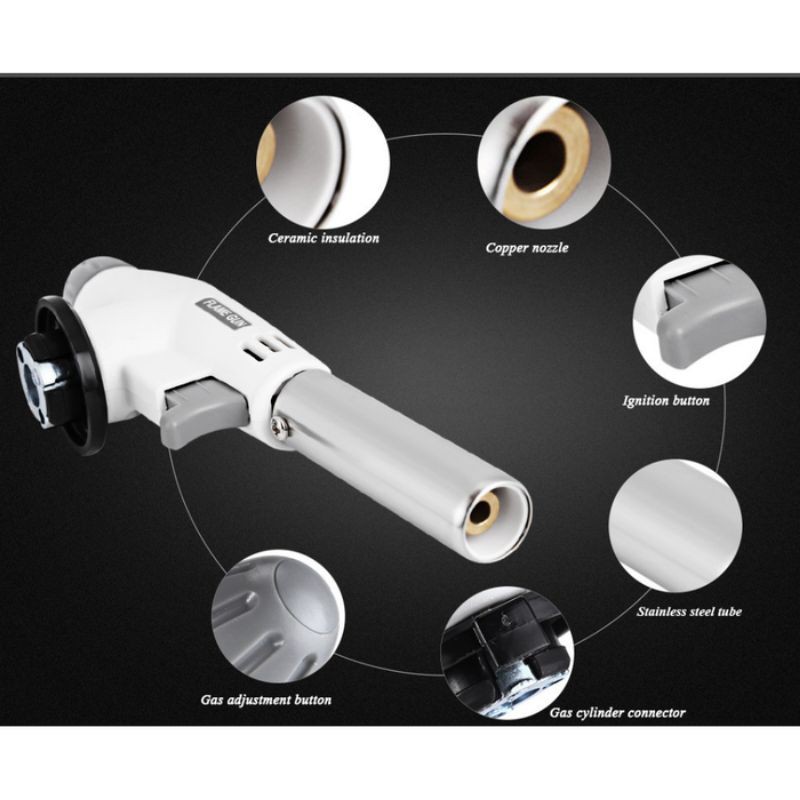 Kepala Korek instant Gas Torch Portable Kepala Korek Api tabung Las Tembak Butane Flame Gun