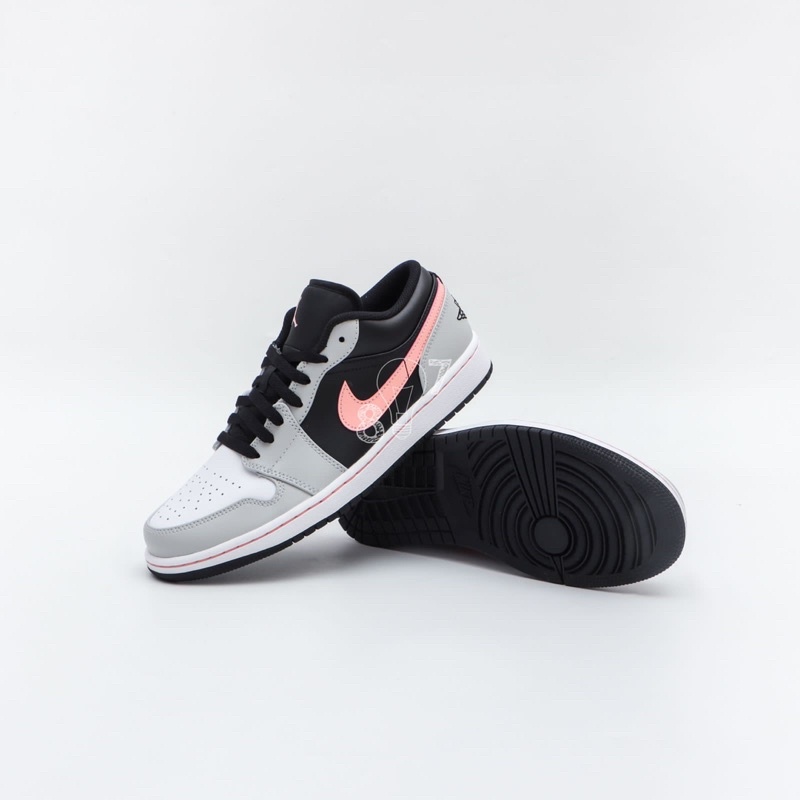 Air Jordan 1 Low Black Grey Pink