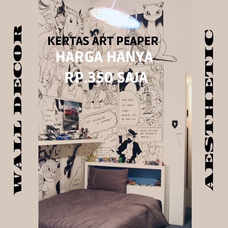 Wallmanga|Poster Manga|Custom Random Reques Dekorasi Dinding