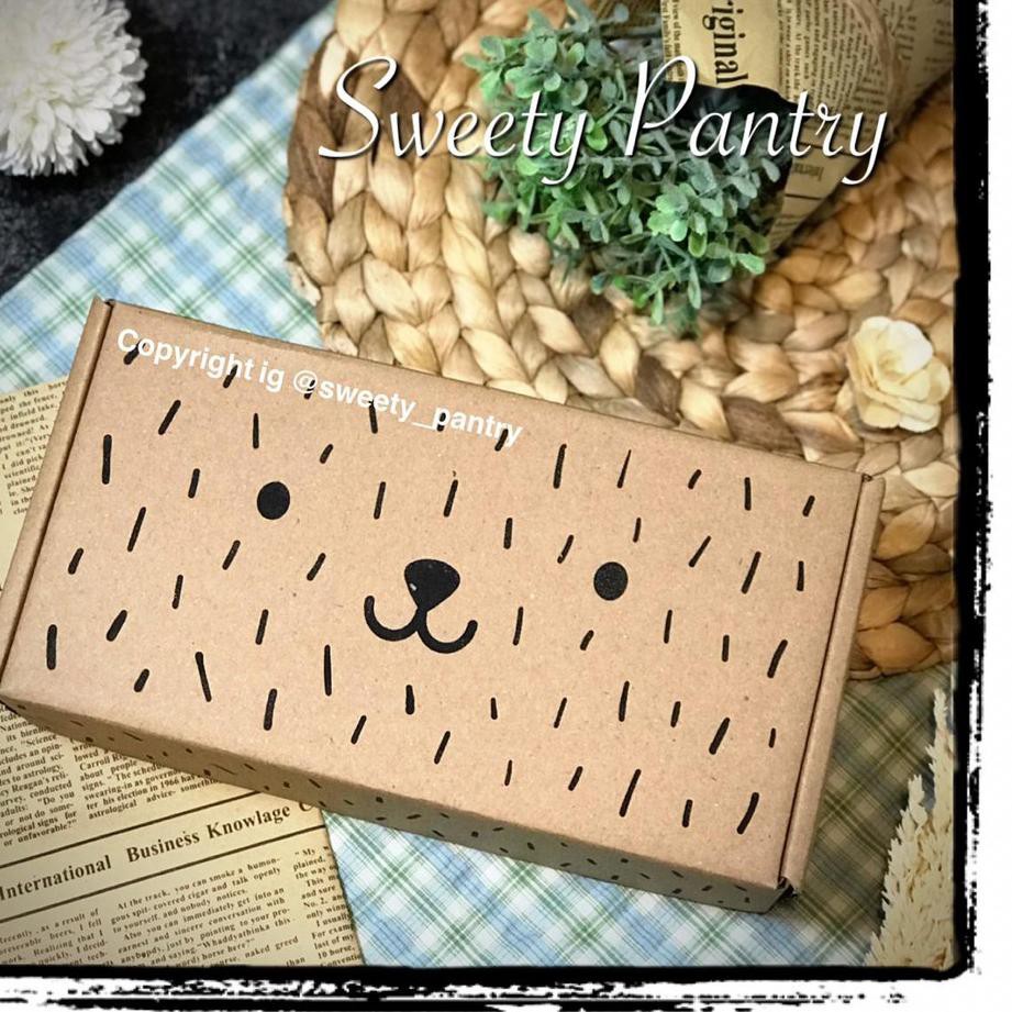 

Serbu Bear 221106 - Dus Kue /Cake box /Brownies box Ukuran 22x11x6 cm Brown . .. . ..