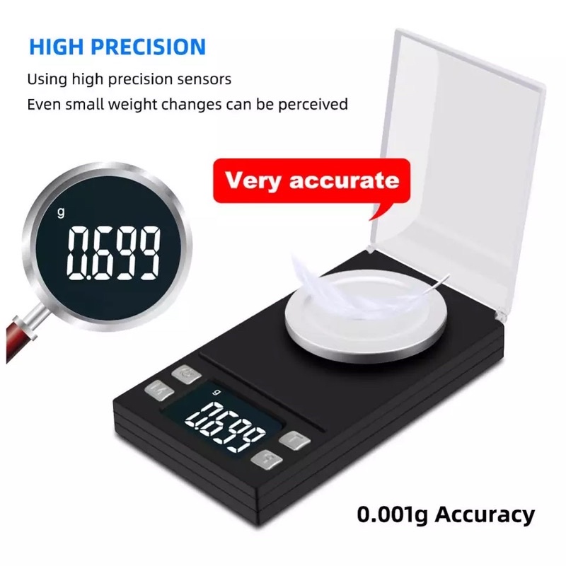 Timbangan Emas / Pocket Scale Maksimum 100gram Akurasi 0.001gr